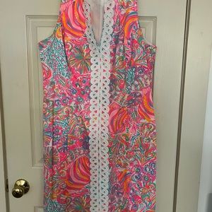 🌸🐟🌿Beautiful Multi Color Lily Pulitzer Zip Back Dress